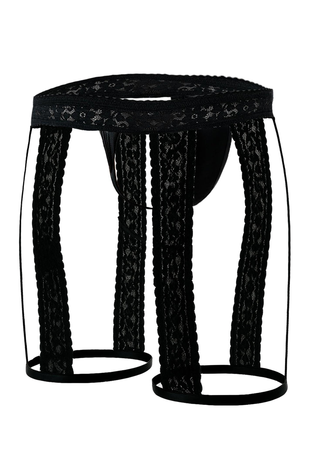 Black Lacey Garter C4MRAV103 - XL-1