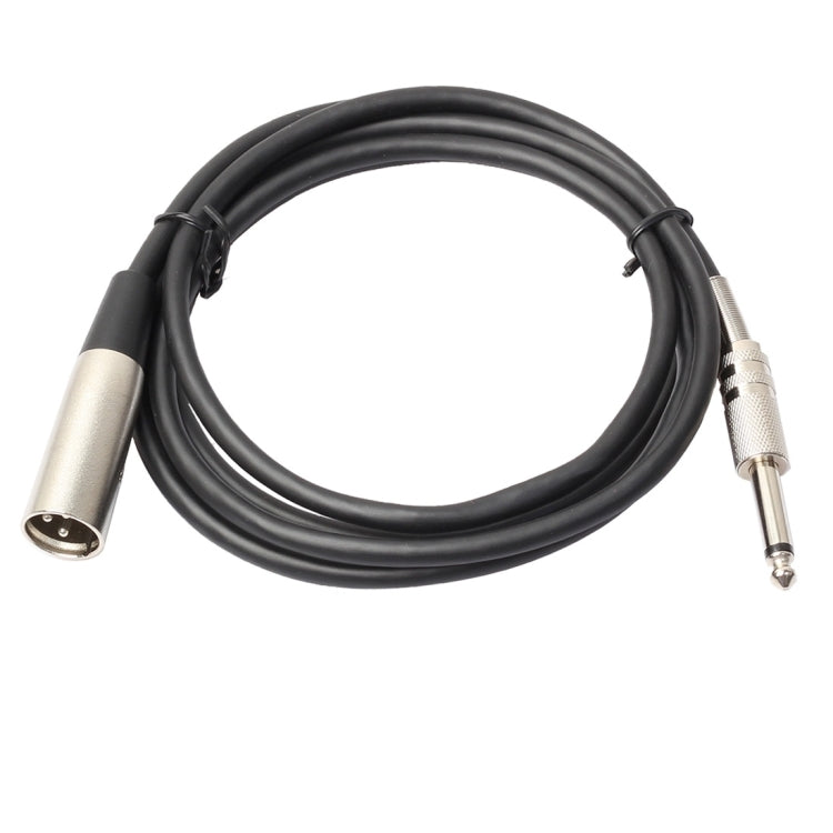 3-Pin Male to 1/4 inch (6.35mm) Mono Shielded Microphone Audio Cord Cable