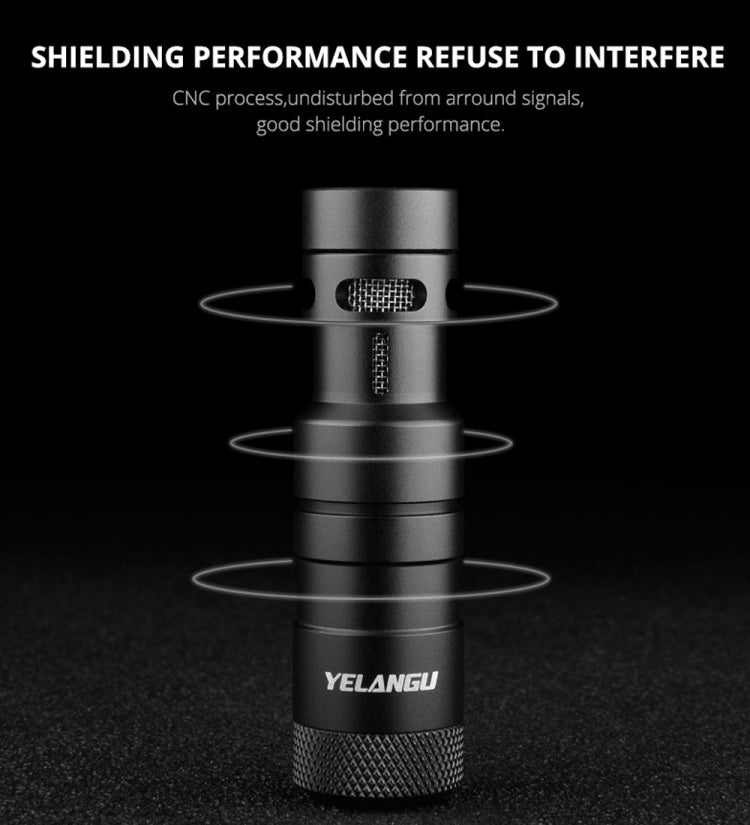 YELANGU MIC10 YLG9920A Professional Interview Condenser Video Shotgun Microphone with 3.5mm Audio Cable for DSLR & DV Camcorder