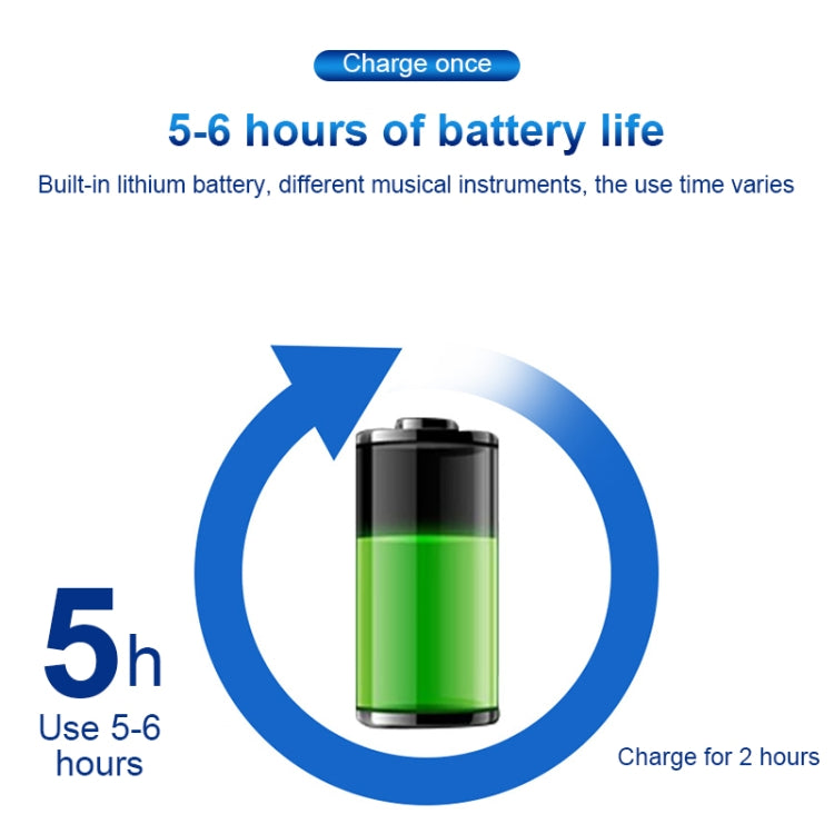 Measy AU688-U 20 Channels Wireless Guitar System Rechargeable Musical Instrument Transmitter Receiver