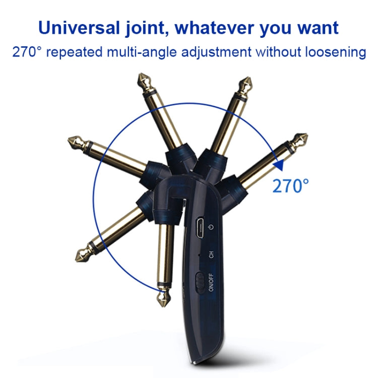 Measy AU688-U 20 Channels Wireless Guitar System Rechargeable Musical Instrument Transmitter Receiver