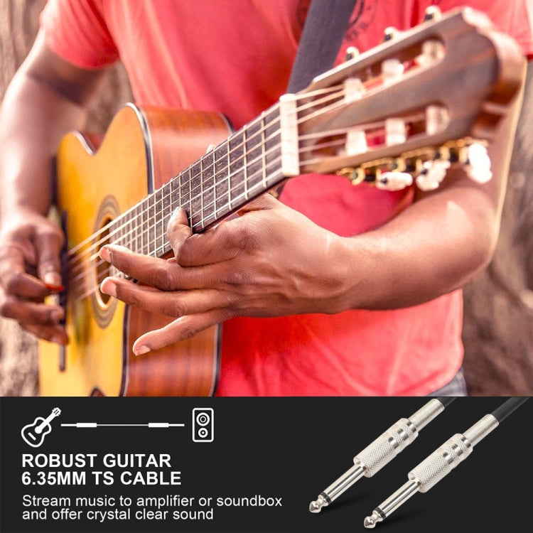 5m  1/4 inch (6.35mm) Male to Male Shielded Jack Mono Plugs Audio Patch Cable