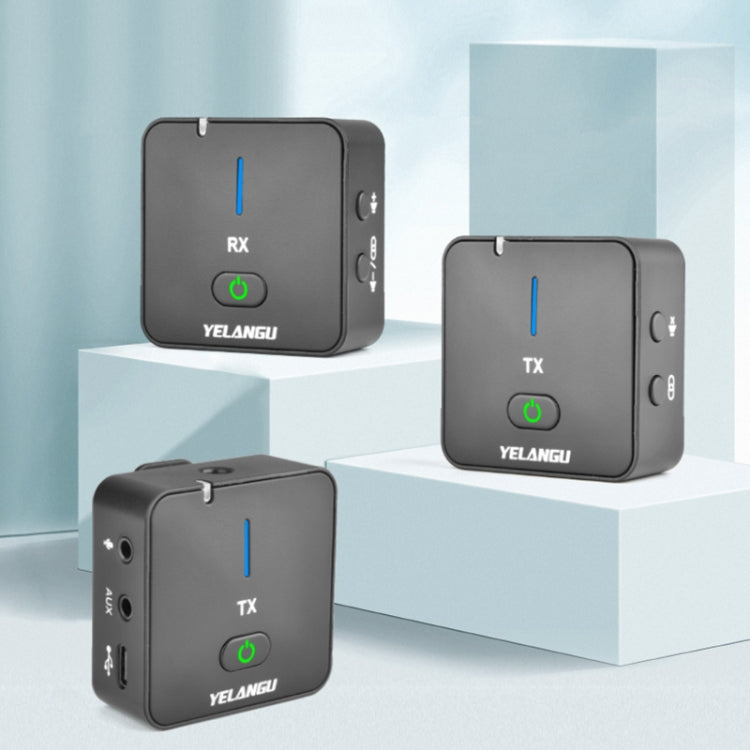 YELANGU MX5S Dual-Channel 2.4GHz Wireless Microphone System with 2 Transmitters and Receiver