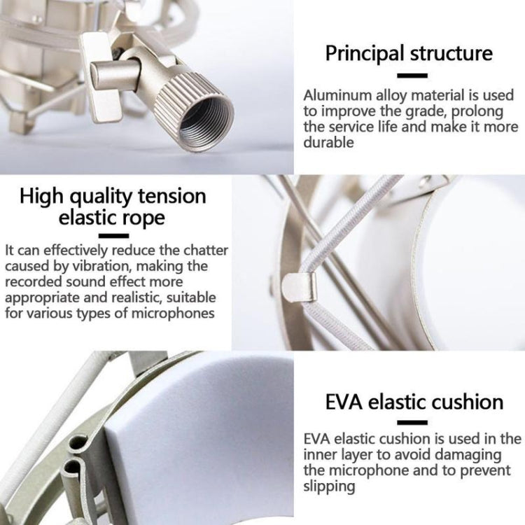 Condenser Microphone 50mm Metal Shockproof Mount Holder