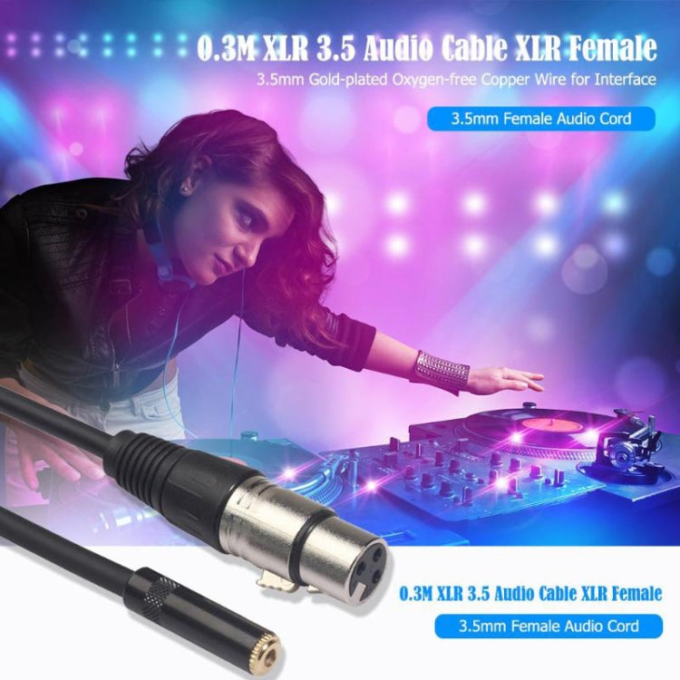 TC227K18-03 3.5mm Female to XLR Female Audio Cable, Length: 0.3m