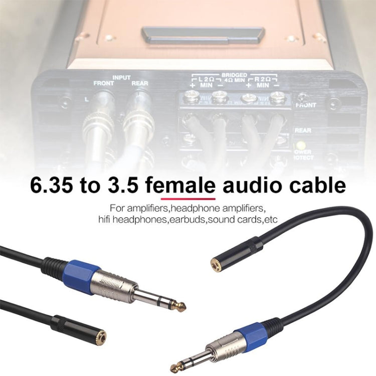 3094MF-03 6.35mm Male to 3.5mm Female Audio Cable, Length: 0.3m