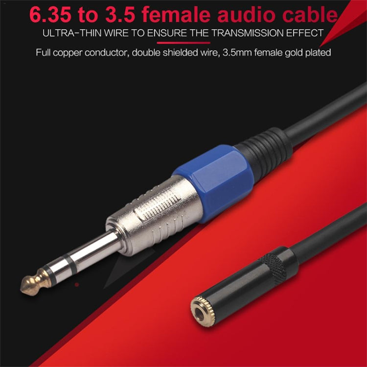 3094MF-03 6.35mm Male to 3.5mm Female Audio Cable, Length: 0.3m