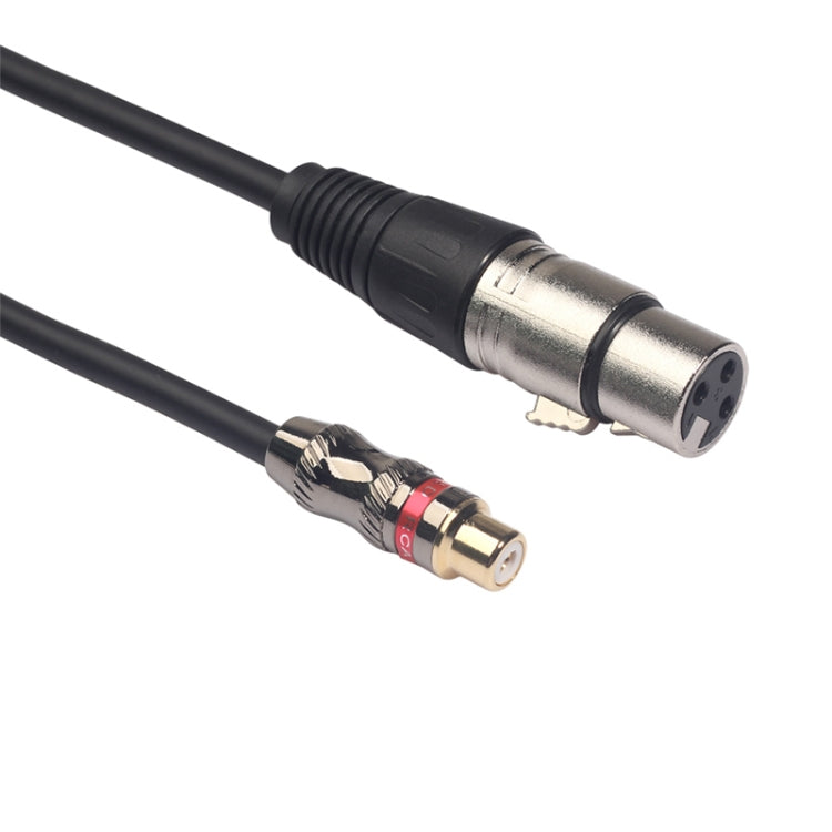 TR026K18-03 RCA Female to XLR Female Audio Cable, Length: 0.3m