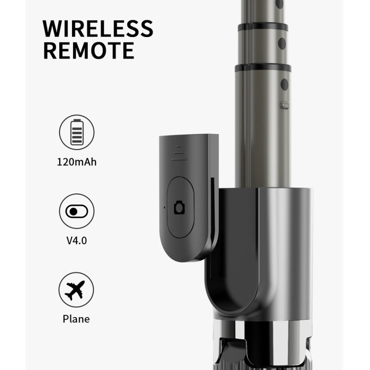L08 Adjustable Gimbal Stabilize Bluetooth Self-timer Pole Tripod Selfie Stick