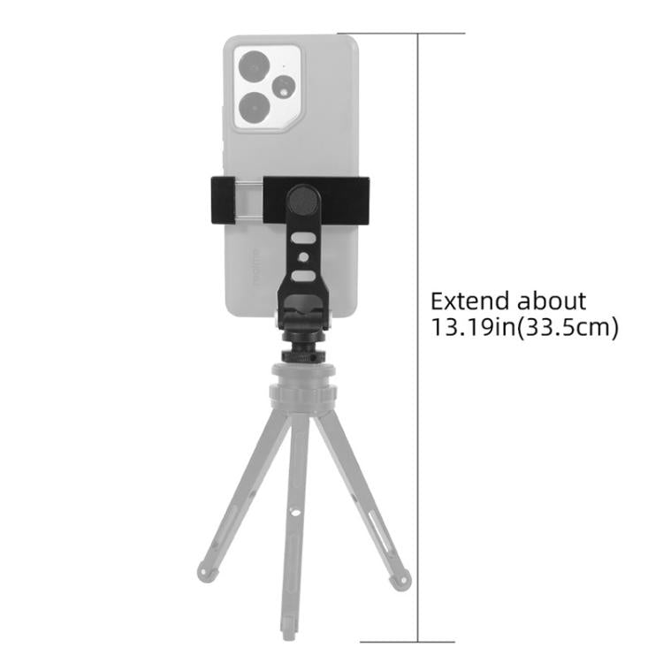 BEXIN PH-01 Desktop Live Broadcast Bracket 360 Phone Clamp Dual Cold Shoes Mount