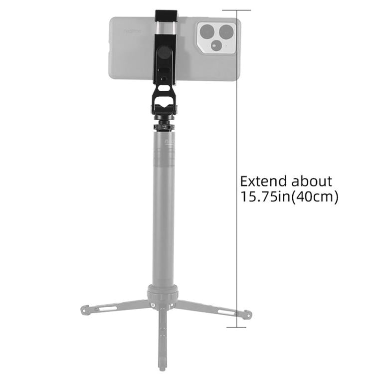 BEXIN PH-01 Desktop Live Broadcast Bracket 360 Phone Clamp Dual Cold Shoes Mount