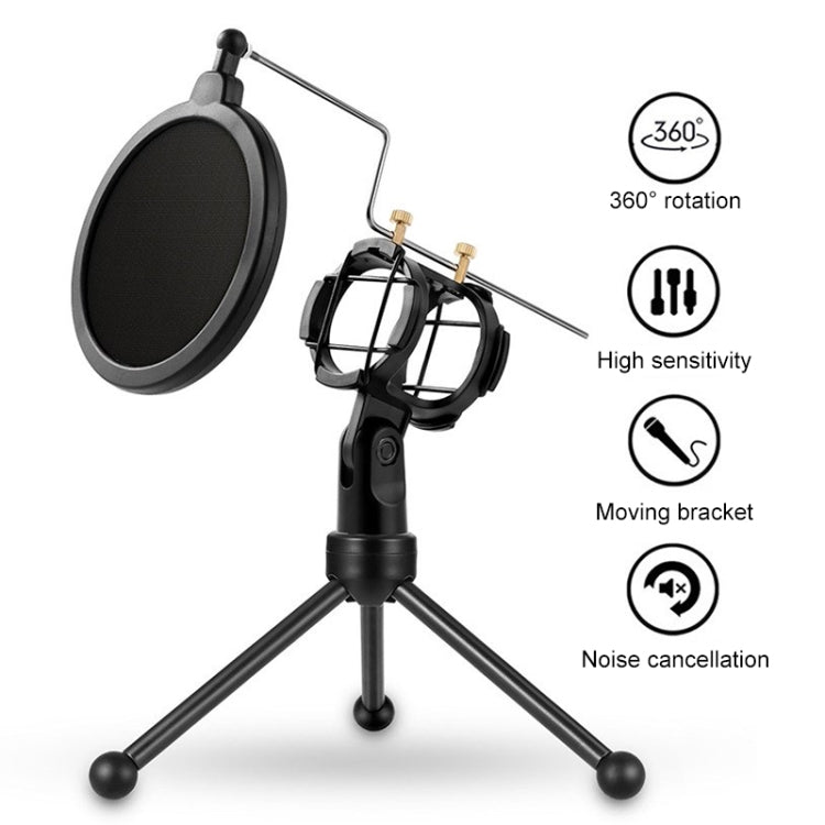 Yanmai PS-3 Mini Portable Microphone Anti-network Shockproof Desktop Stand