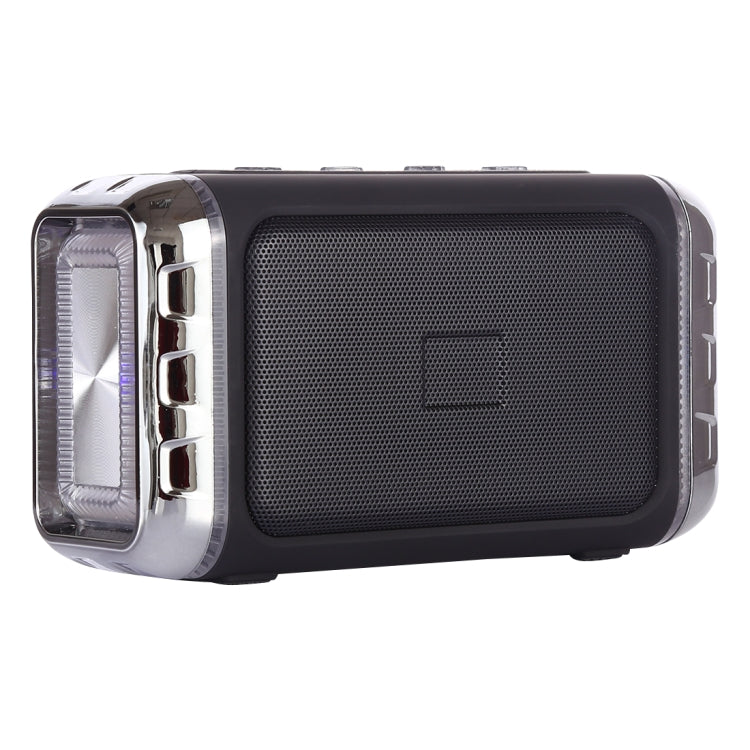 LN-22 DC 5V Portable Wireless Speaker with Hands-free Calling & Dual Colorful LED Light, Support USB & TF Card & 3.5mm Aux