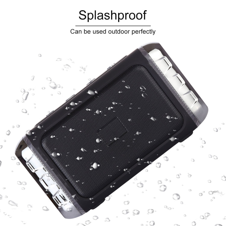 LN-22 DC 5V Portable Wireless Speaker with Hands-free Calling & Dual Colorful LED Light, Support USB & TF Card & 3.5mm Aux