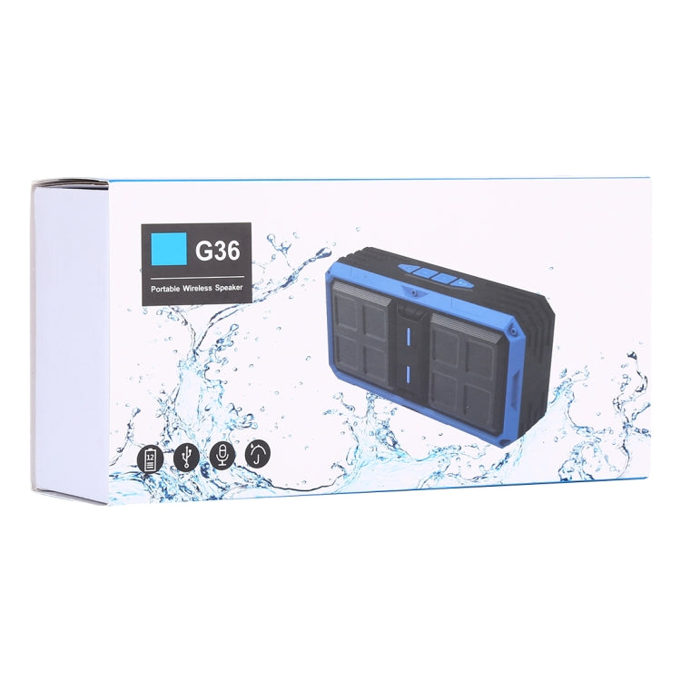 G36 DC 5V Portable Wireless Bluetooth Speaker with Hands-free Calling, Support USB & TF Card & 3.5mm Aux & FM