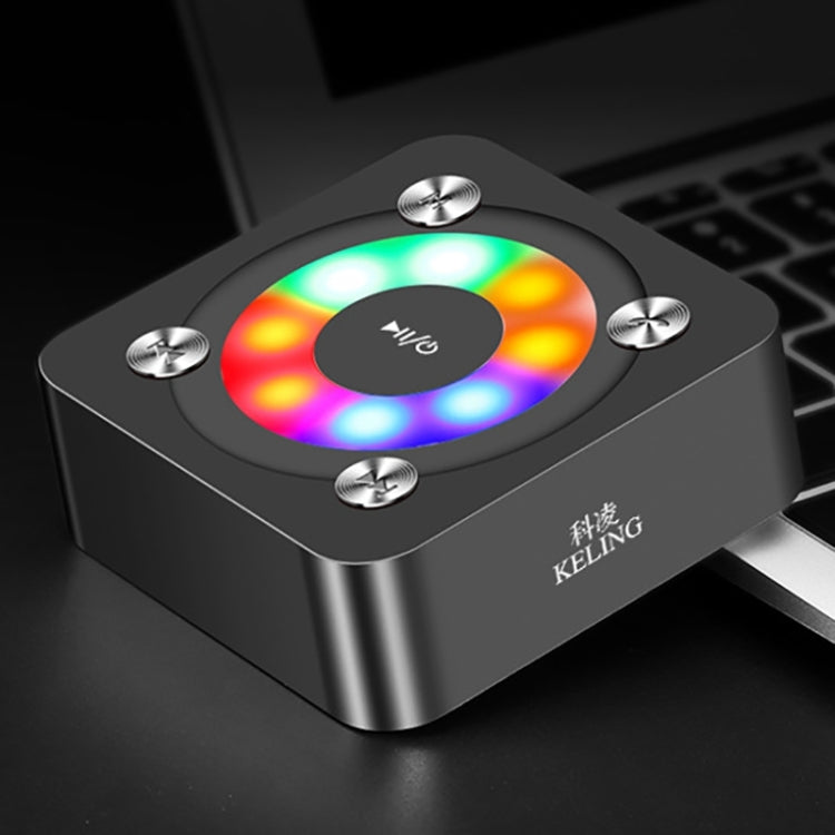 A9 Portable Bluetooth Stereo Speaker with Built-in MIC & Light, Support Hands-free Calls & TF Card & AUX IN, Bluetooth Distance: 10m