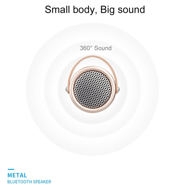 A056  Portable Outdoor Metal Bluetooth V4.1 Speaker with Mic, Support Hands-free & AUX Line In