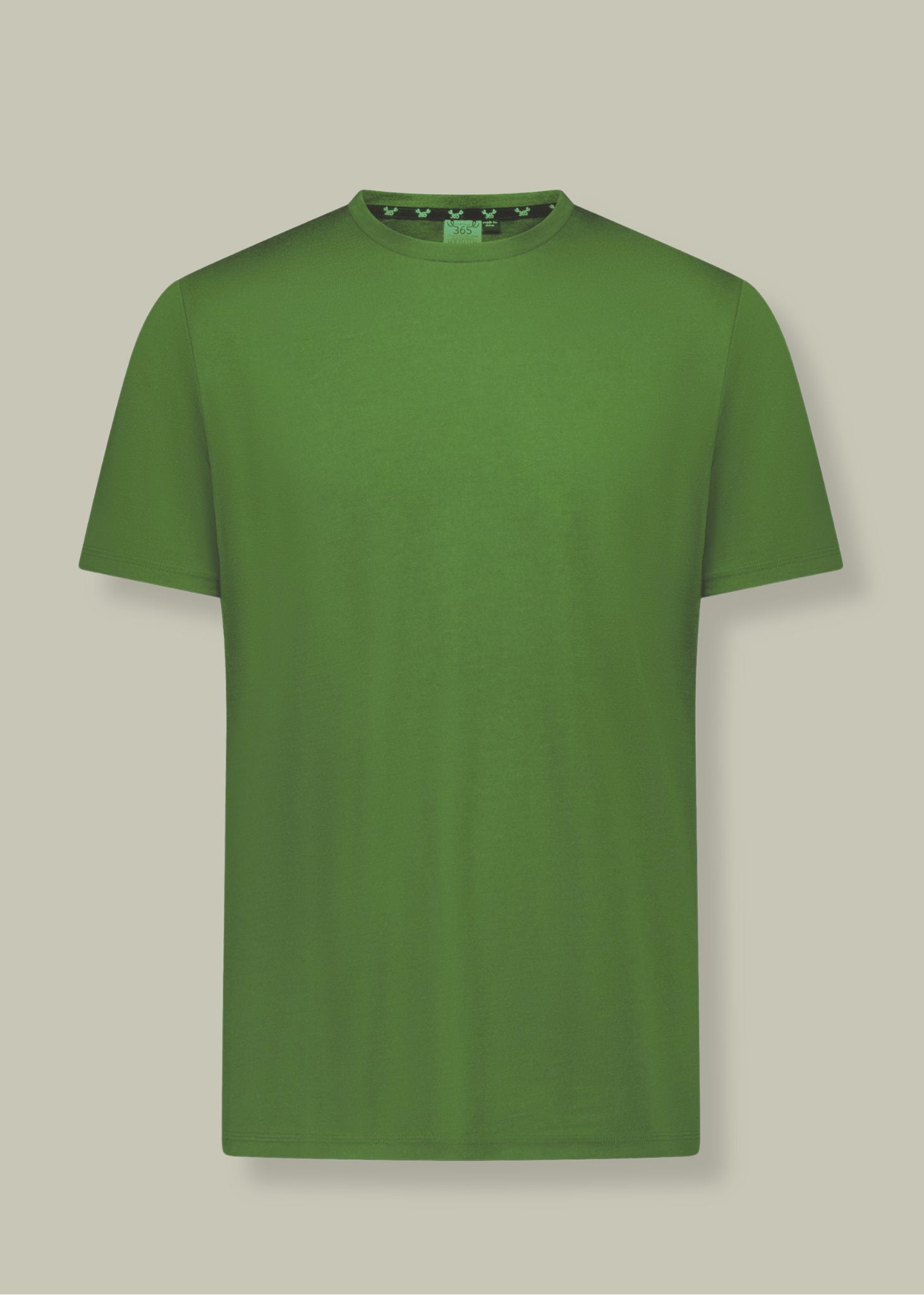 Men’s Crew Short Sleeve T-shirt – Merino Blend 180gsm, Conifer Green Merino 365 NZ