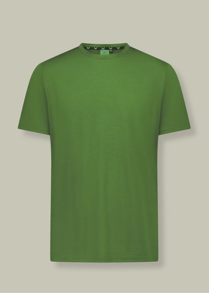 Men’s Crew Short Sleeve T-shirt – Merino Blend 180gsm, Conifer Green Merino 365 NZ