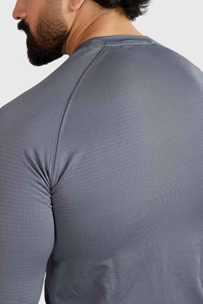 Midnight Fullsleeves T-shirt Light Grey
