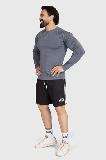 Midnight Fullsleeves T-shirt Light Grey