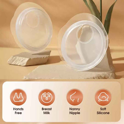 Breast Milk Collectors 2-Pack - Wearable, Leak-Proof Milk Catchers