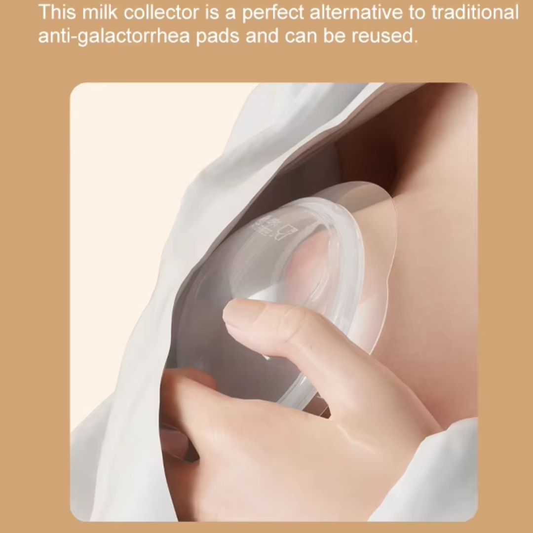 Silicone Breast Milk Collectors - Wearable Milk Catchers 2 Pack