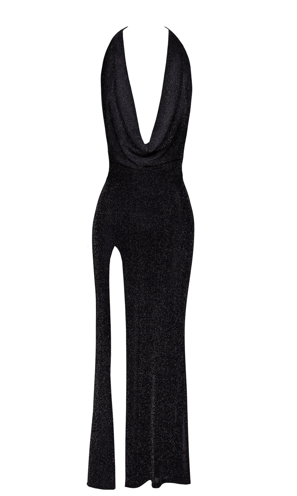 F373 Onyx Liquid Long dress - 3XL-0