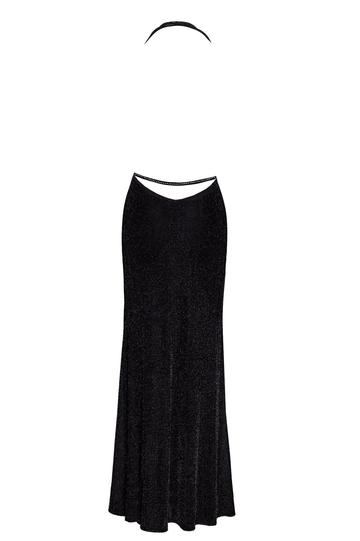 F373 Onyx Liquid Long dress - 3XL-1