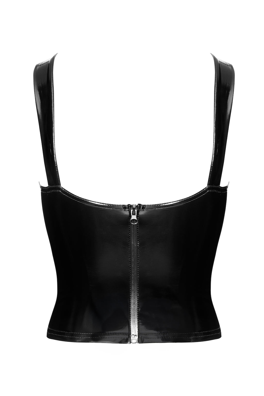 F379 Dominae Frontbind PVC corset top - 3XL-1