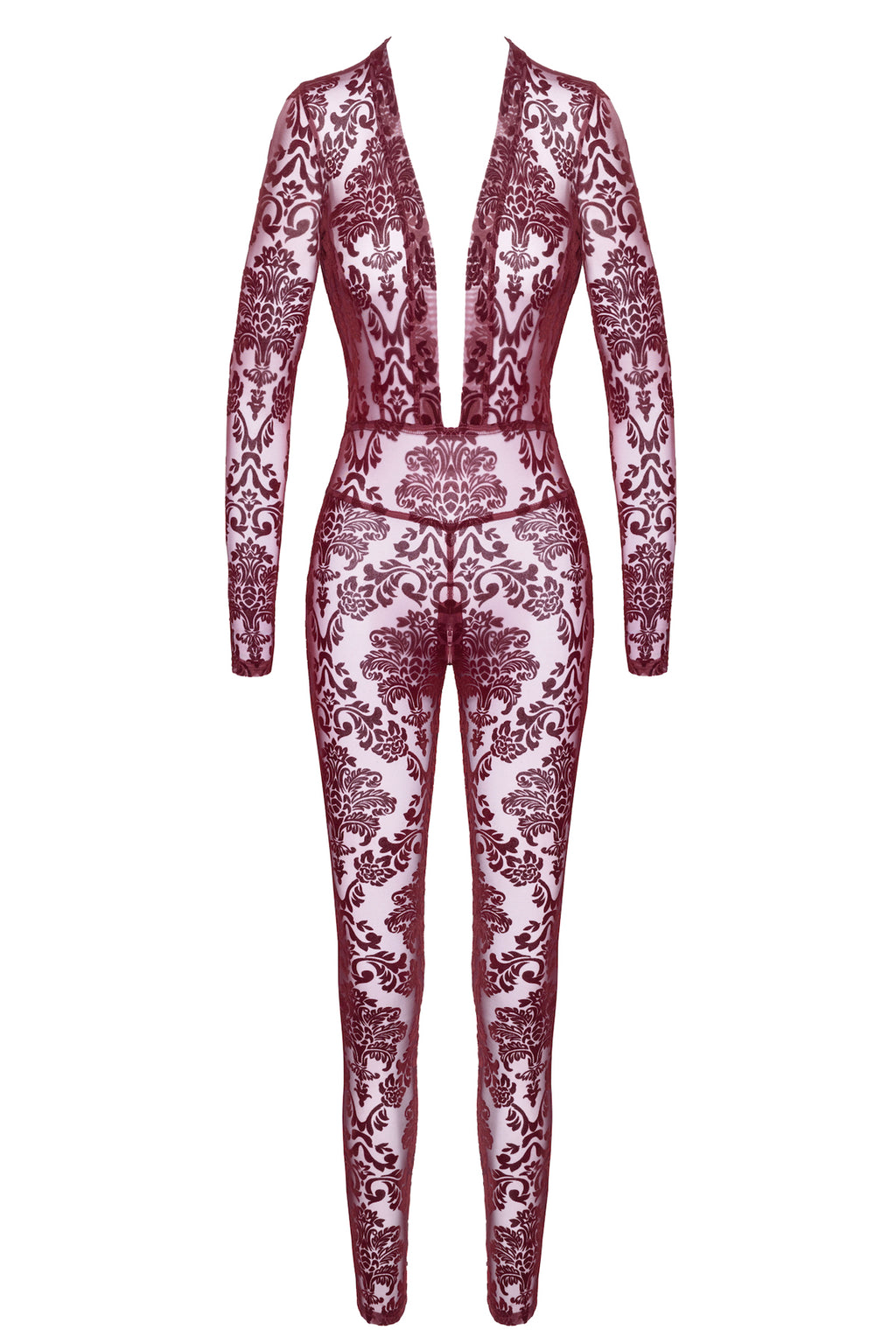 F382 Kink Royal Catsuit red - 3XL-0