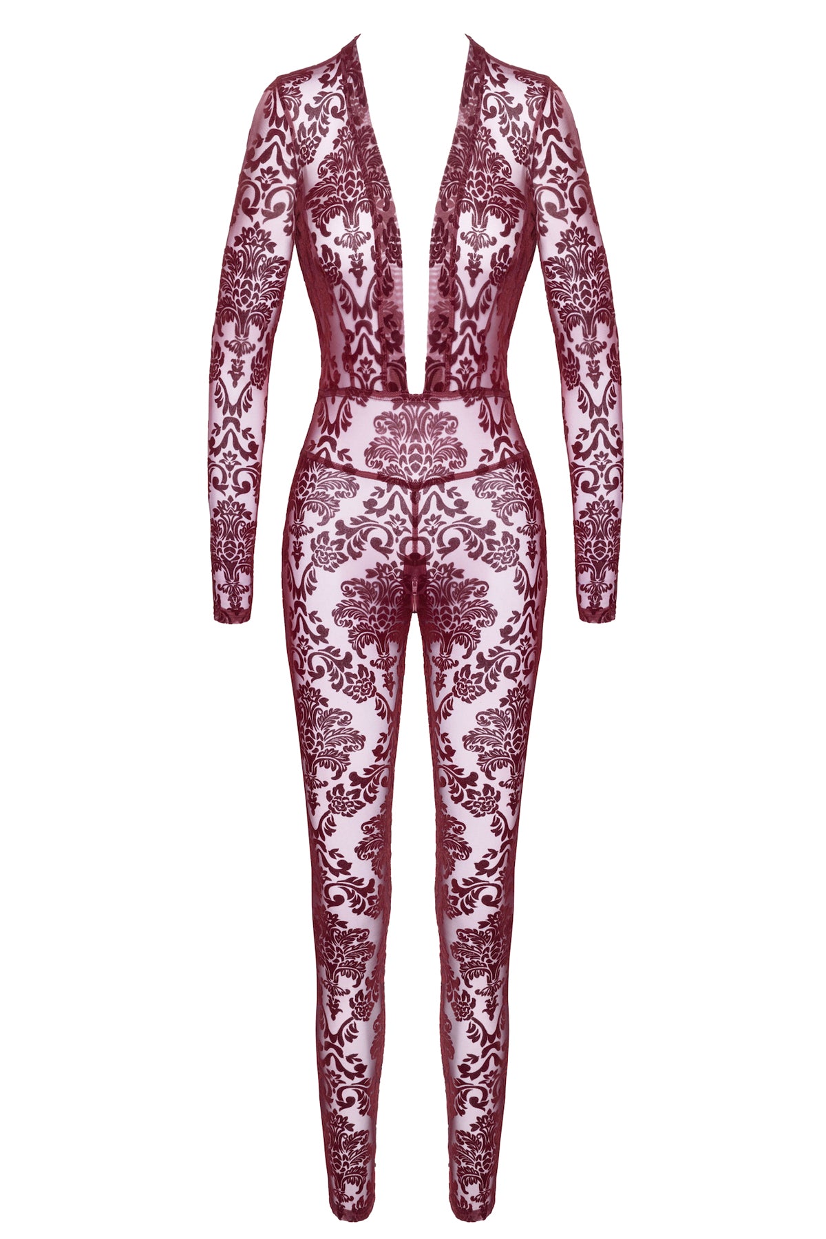 F382 Kink Royal Catsuit red - 3XL-0