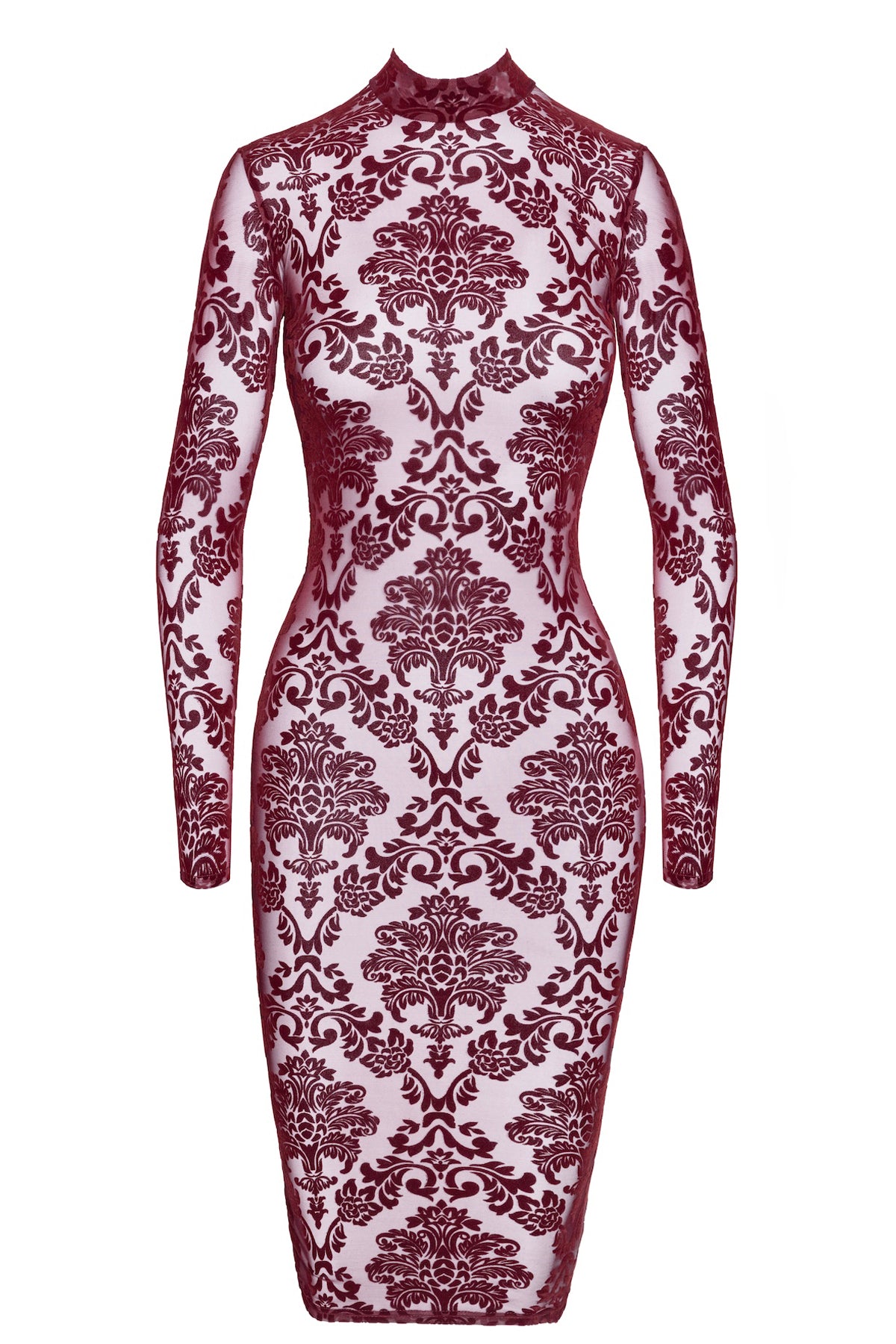 F384 Kink Royal midi dress red - 3XL-0