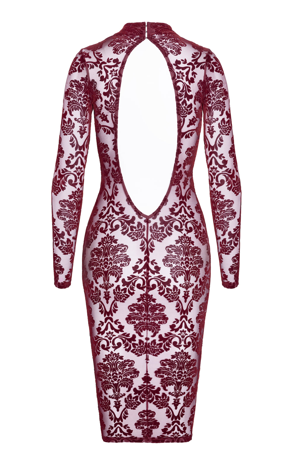 F384 Kink Royal midi dress red - 3XL-1