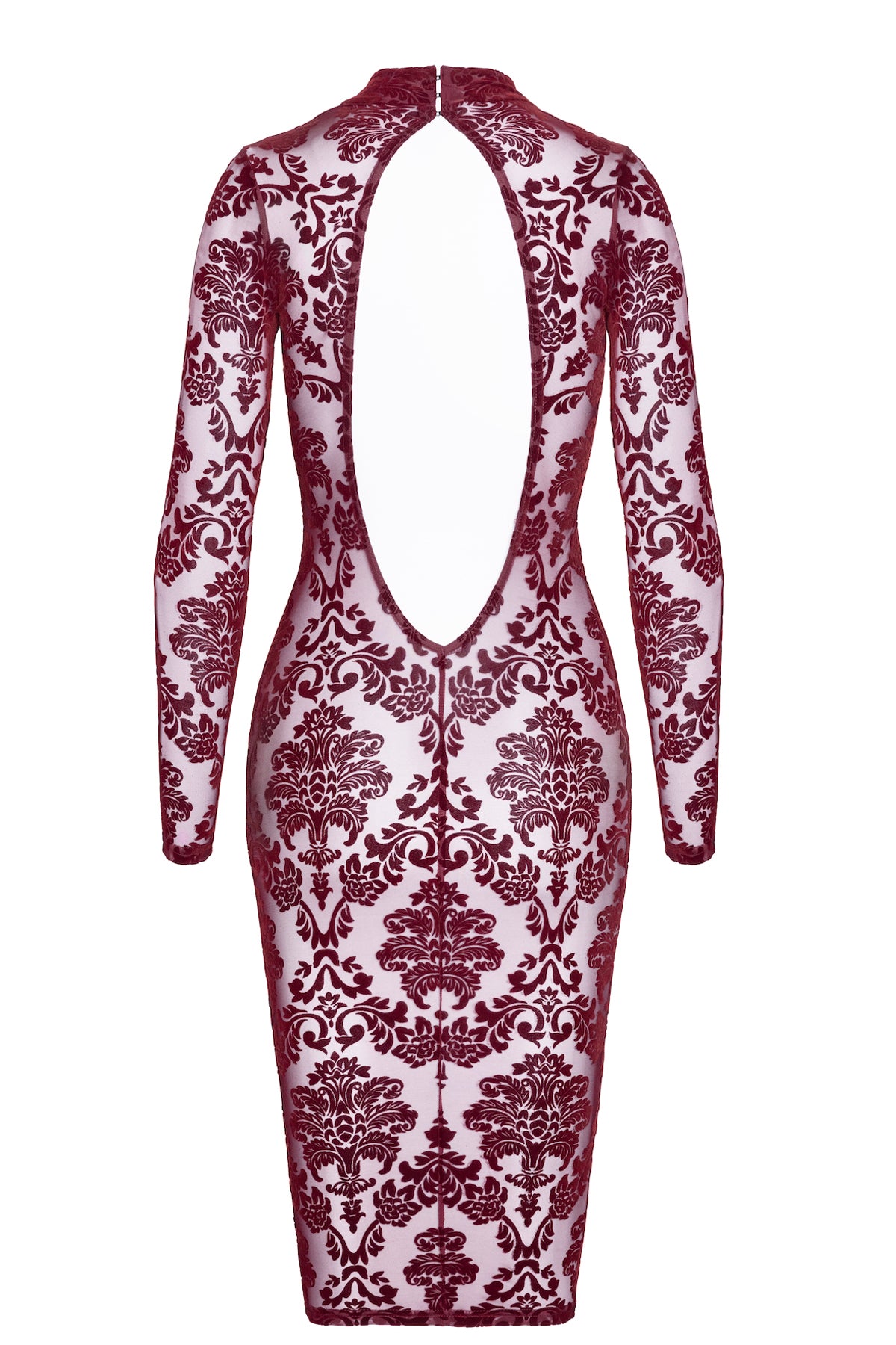 F384 Kink Royal midi dress red - 3XL-1