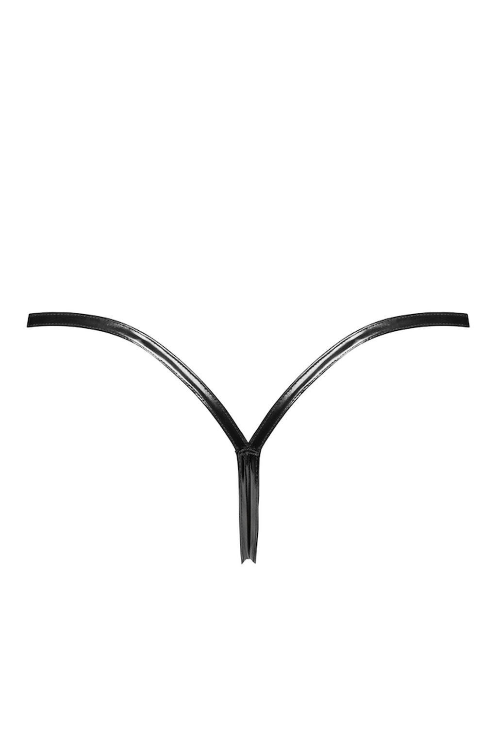 P014 Dominae PVC panty with silver clasp - 3XL-1