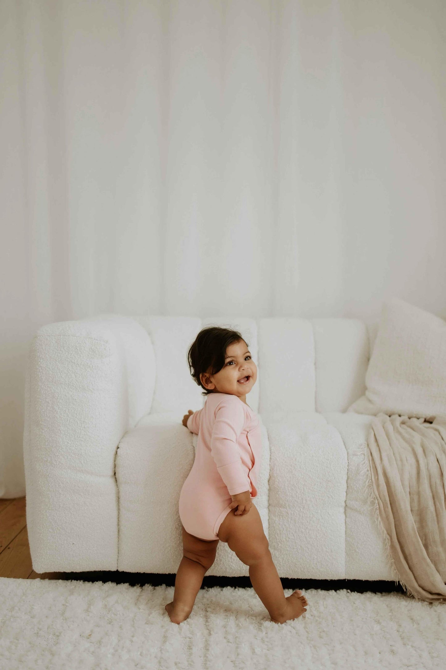 Long Sleeve Kimono - Blush