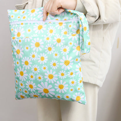 Reusable Wet Bags for Cloth Nappies - Dual Compartment, Waterproof