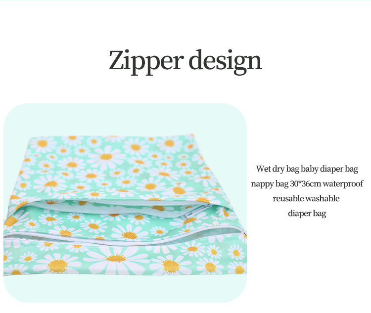 Reusable Wet Bags for Cloth Nappies - Dual Compartment, Waterproof