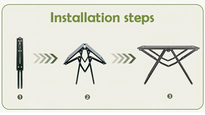 ECOTREK Modular Folding Camping Table – 58cm Portable Outdoor Table ZF10312 ECOTREK