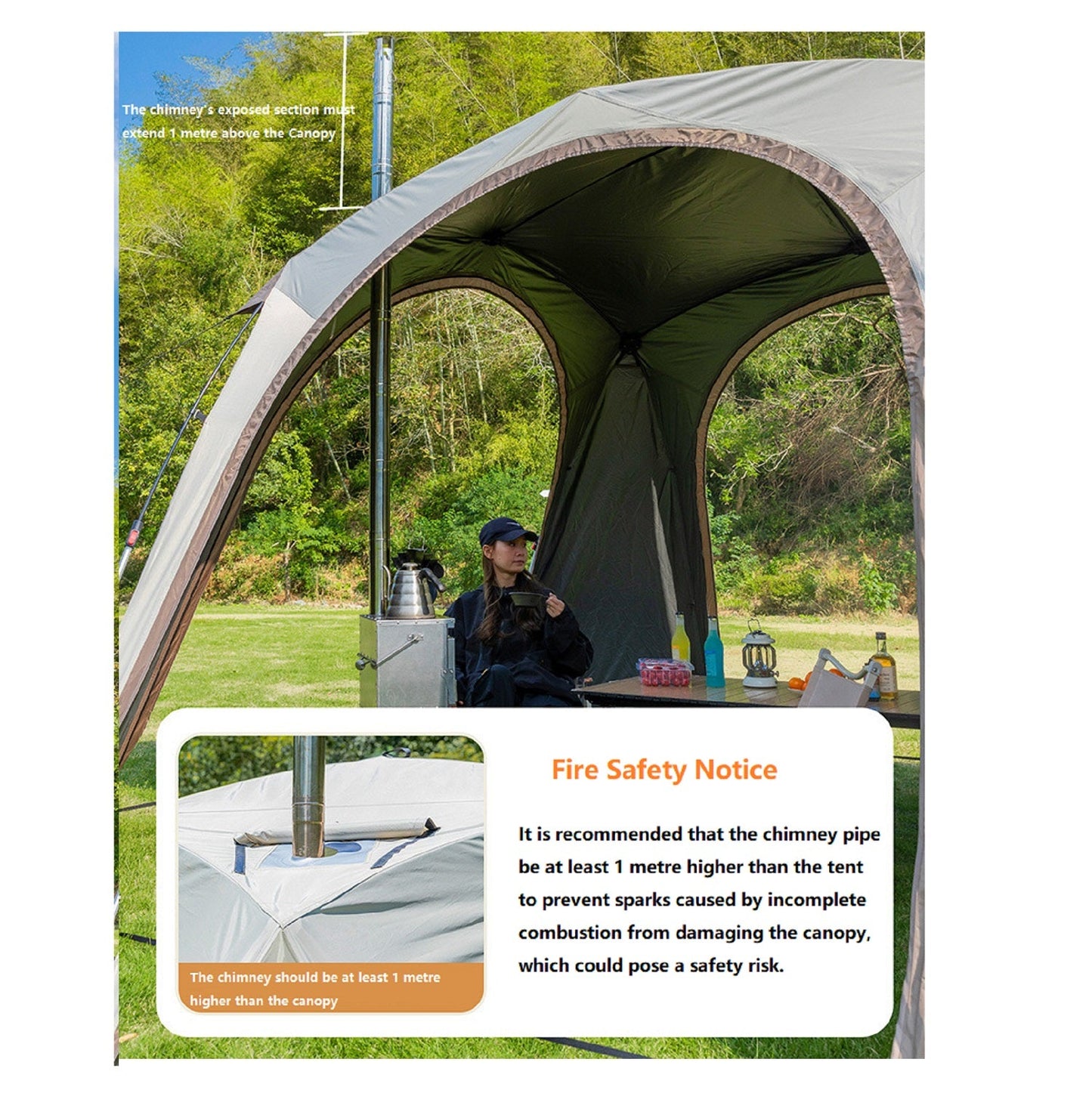 Quick Setup Automatic Dome Canopy with UV Protection (PU3000+) ECOTREK