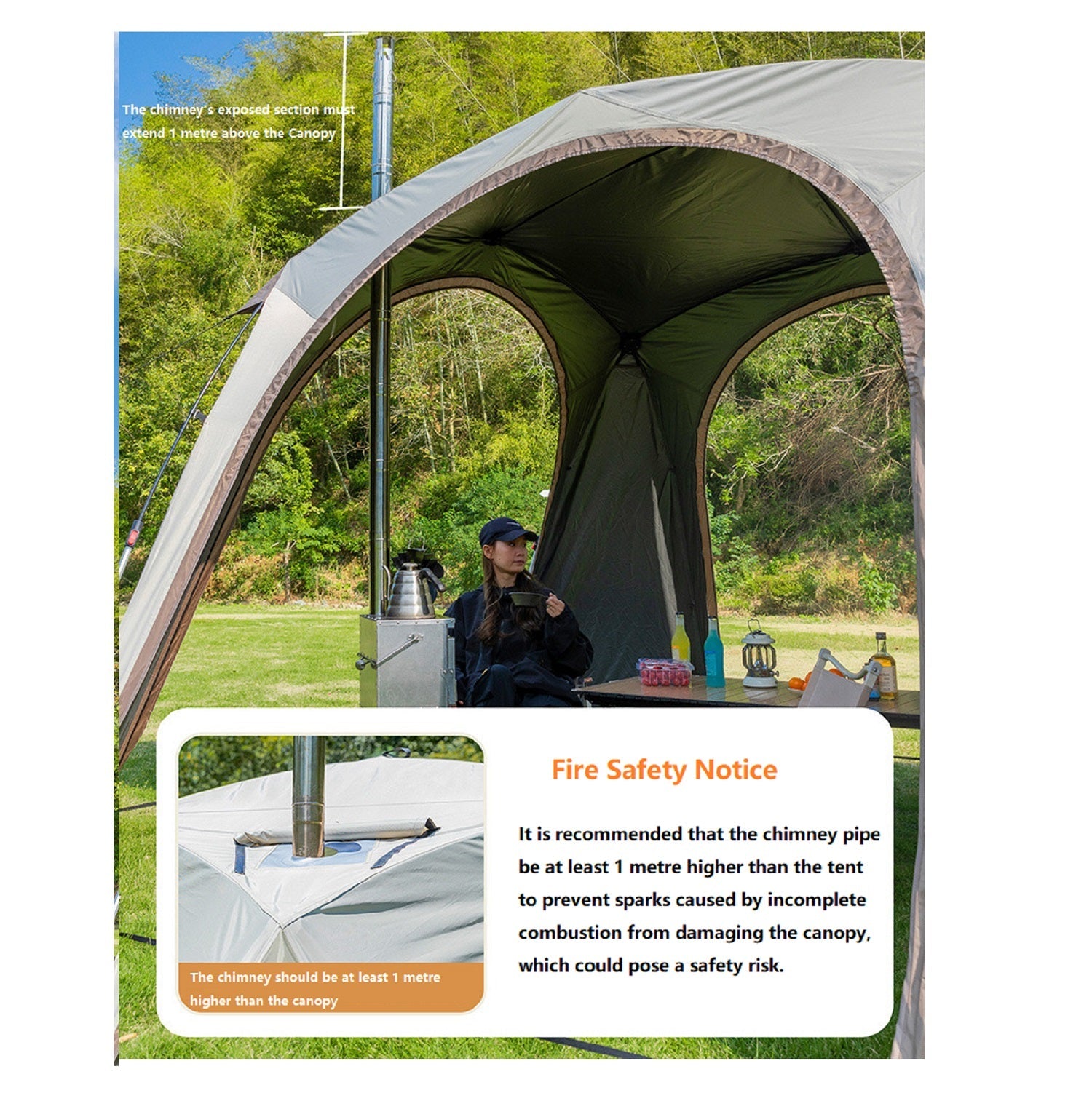 Quick Setup Automatic Dome Canopy with UV Protection (PU3000+) ECOTREK