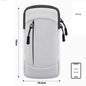 Waterproof Running Armband Phone Holder – 2 Pocket Sports Wrist Wallet for Gym & Outdoor Exercise (Fits up to 6.8” phone) ECOTREK