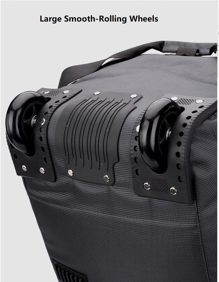 Rucksack with Wheels 80L Rolling Duffle Bag with Wheels 31" Foldable Travel Duffel  Versatile 2-in-1 CP1234