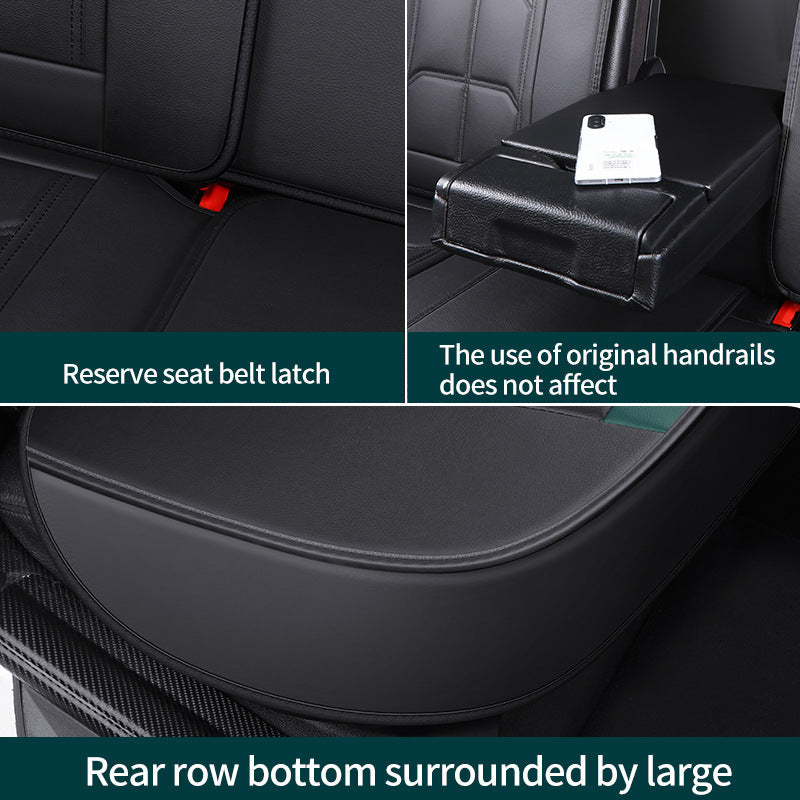 Car Seat Cover Faux Leather Cushion 5 Seater Full Set Front Rear Premium Quality dealonline.co.nz