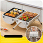 Portable Charcoal Grill Smoke Barbecue Grill Lockable Lid Wooden Handle dealonline.co.nz