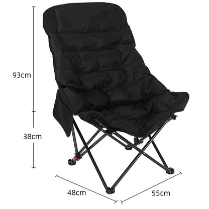 ECOTREK High-Back Padded Camping Chair – 3 Position Reclining Moon Chair ECOTREK