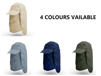 DARK GREY Sun Hat Wide Brim Bucket Hats Outdoor Fishing Hiking Cap UV Protection dealonline.co.nz