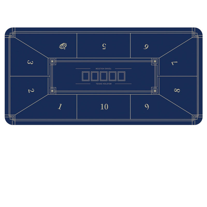 Poker Table Mat 10 Players Texas Hold'em Poker Mat 180cm *90 Anti-Slip Rubber dealonline.co.nz