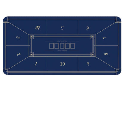 Poker Table Mat 10 Players Texas Hold'em Poker Mat 180cm *90 Anti-Slip Rubber dealonline.co.nz